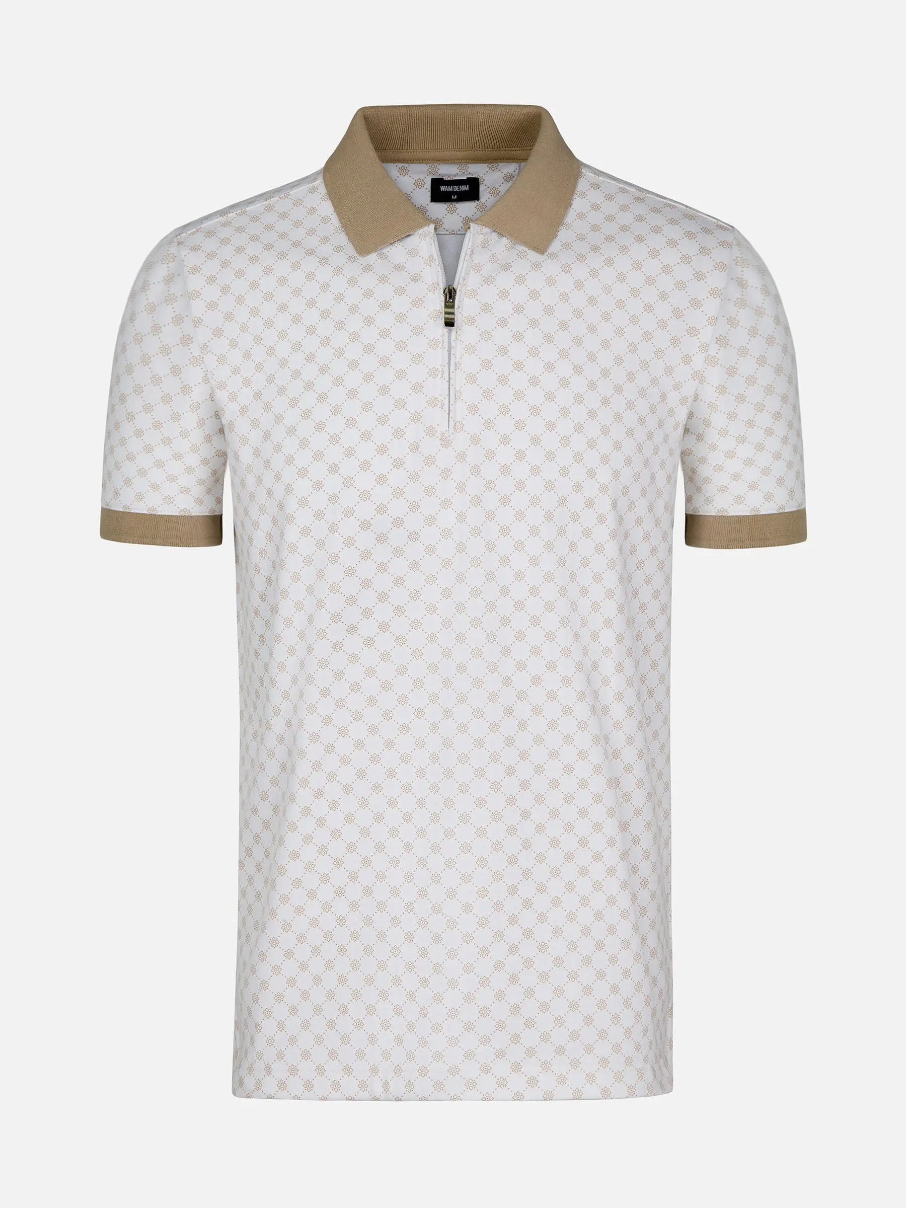 De Damir Beige Witte Polo