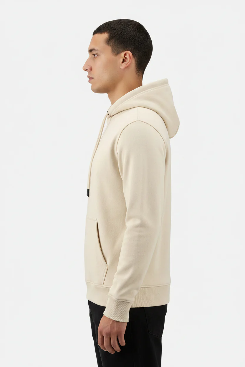 The Dexlor Light Beige Hoodie - Image 3