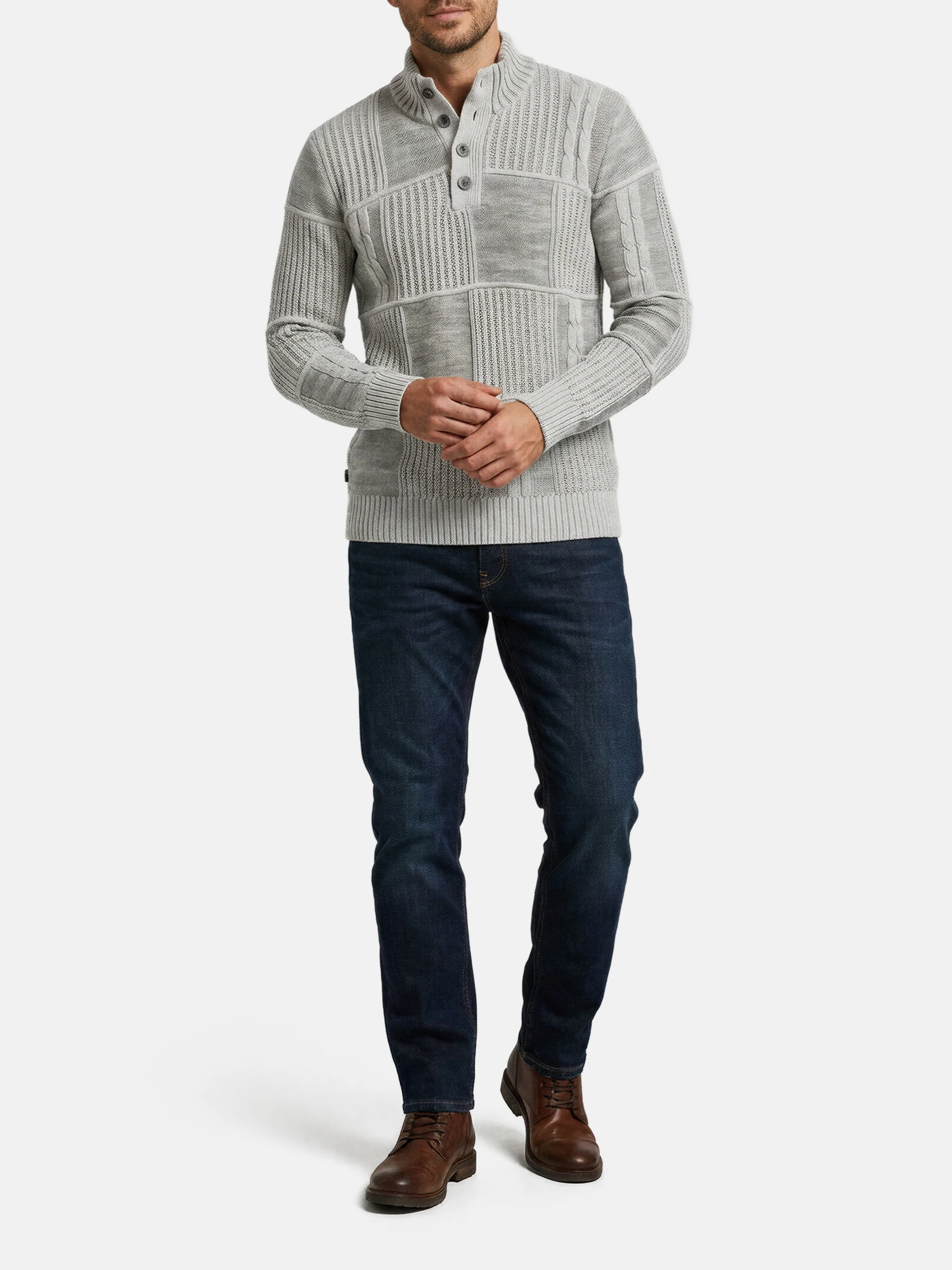 De Elvix lichtgrijze gebreide kleding - Image 3