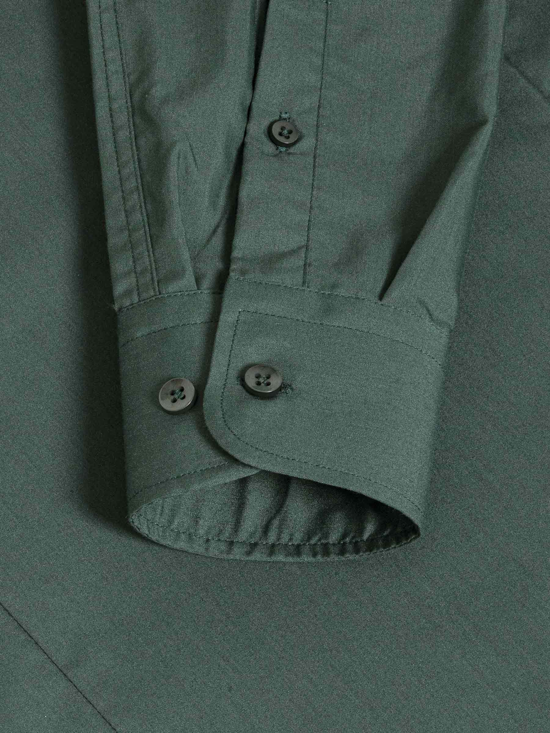 Leira effen donkergroene shirt met lange mouwen - Image 4
