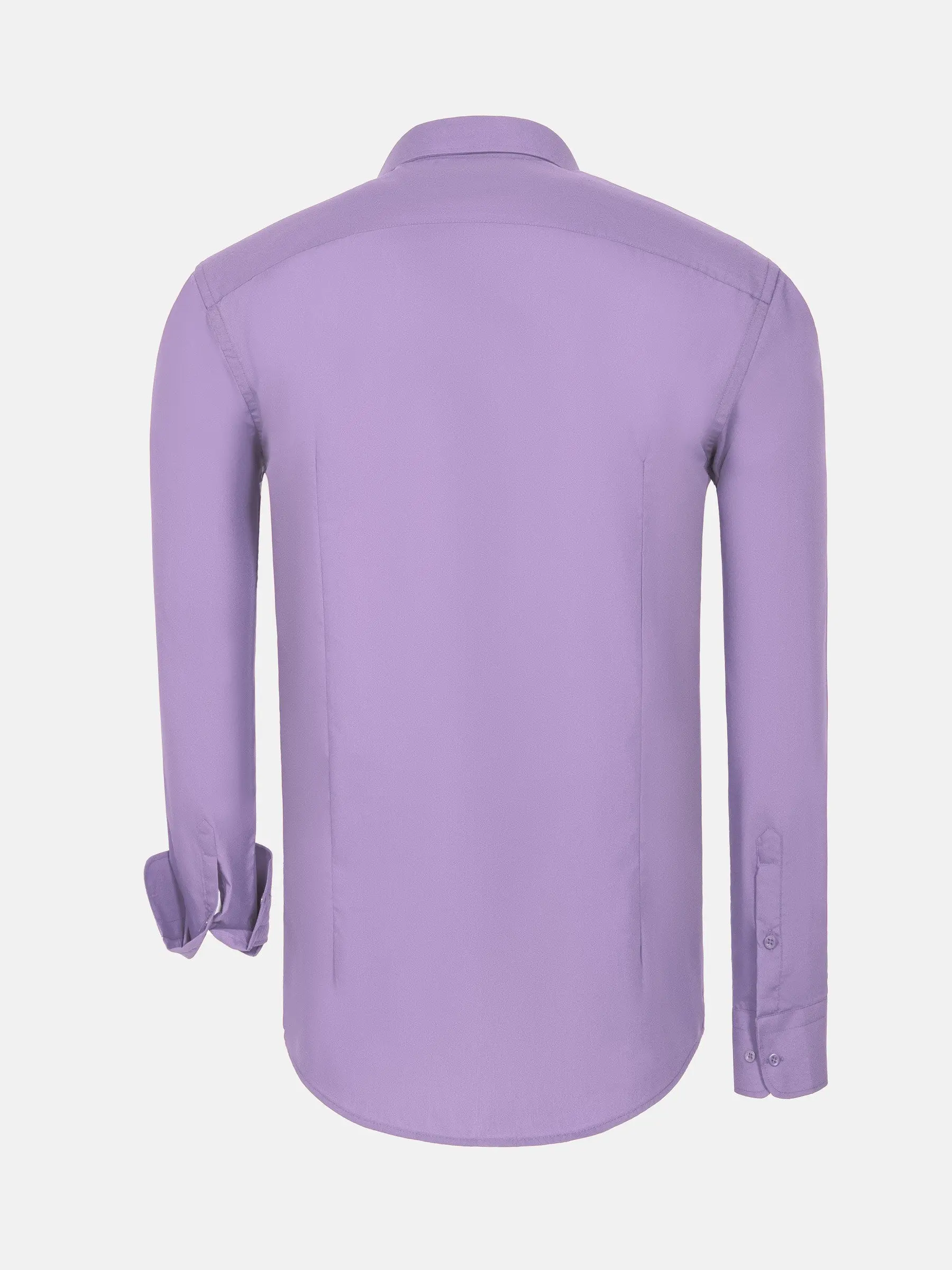 Leira effen lila shirt met lange mouwen - Image 2