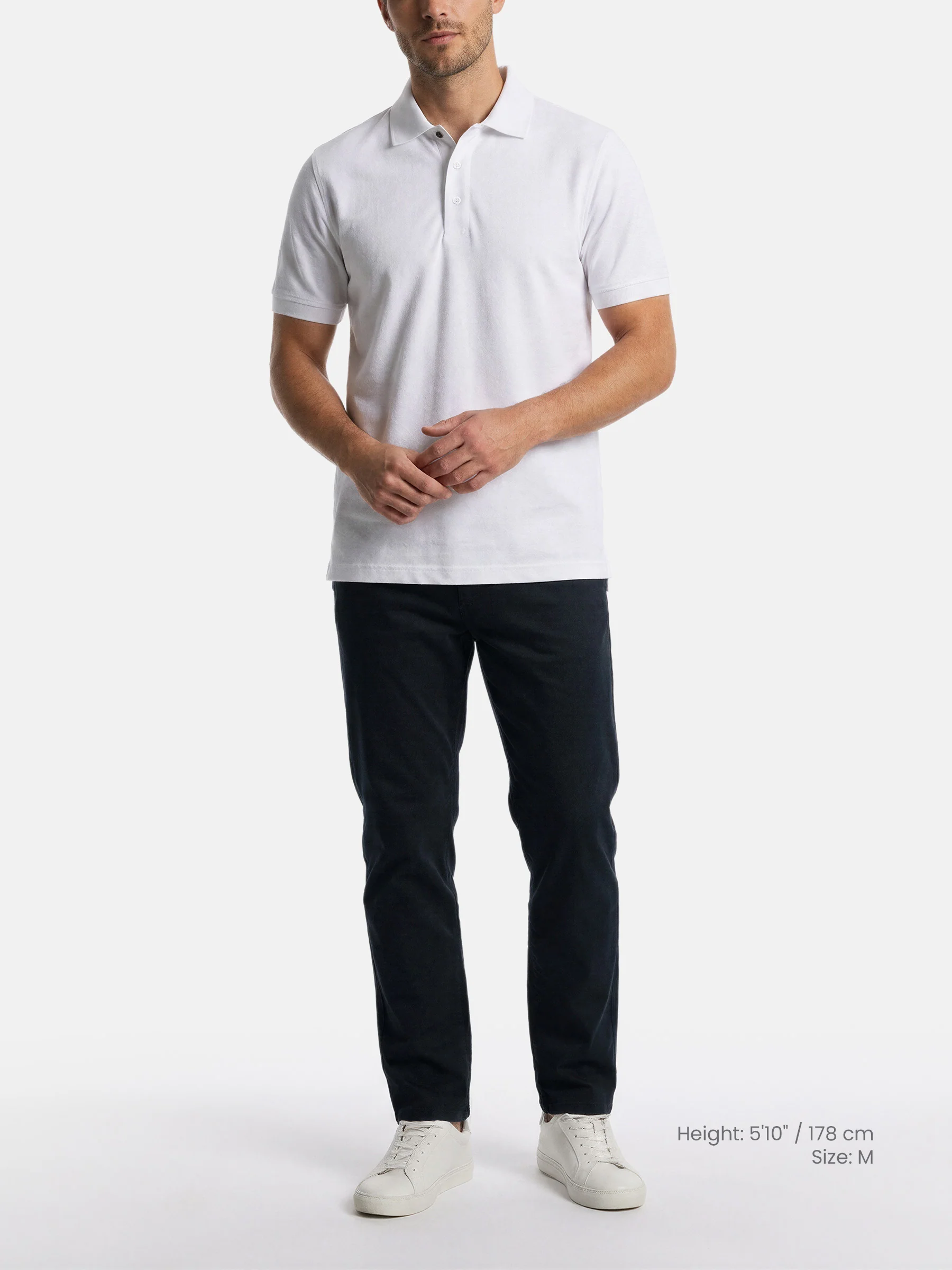 De Lurian Off White Polo
