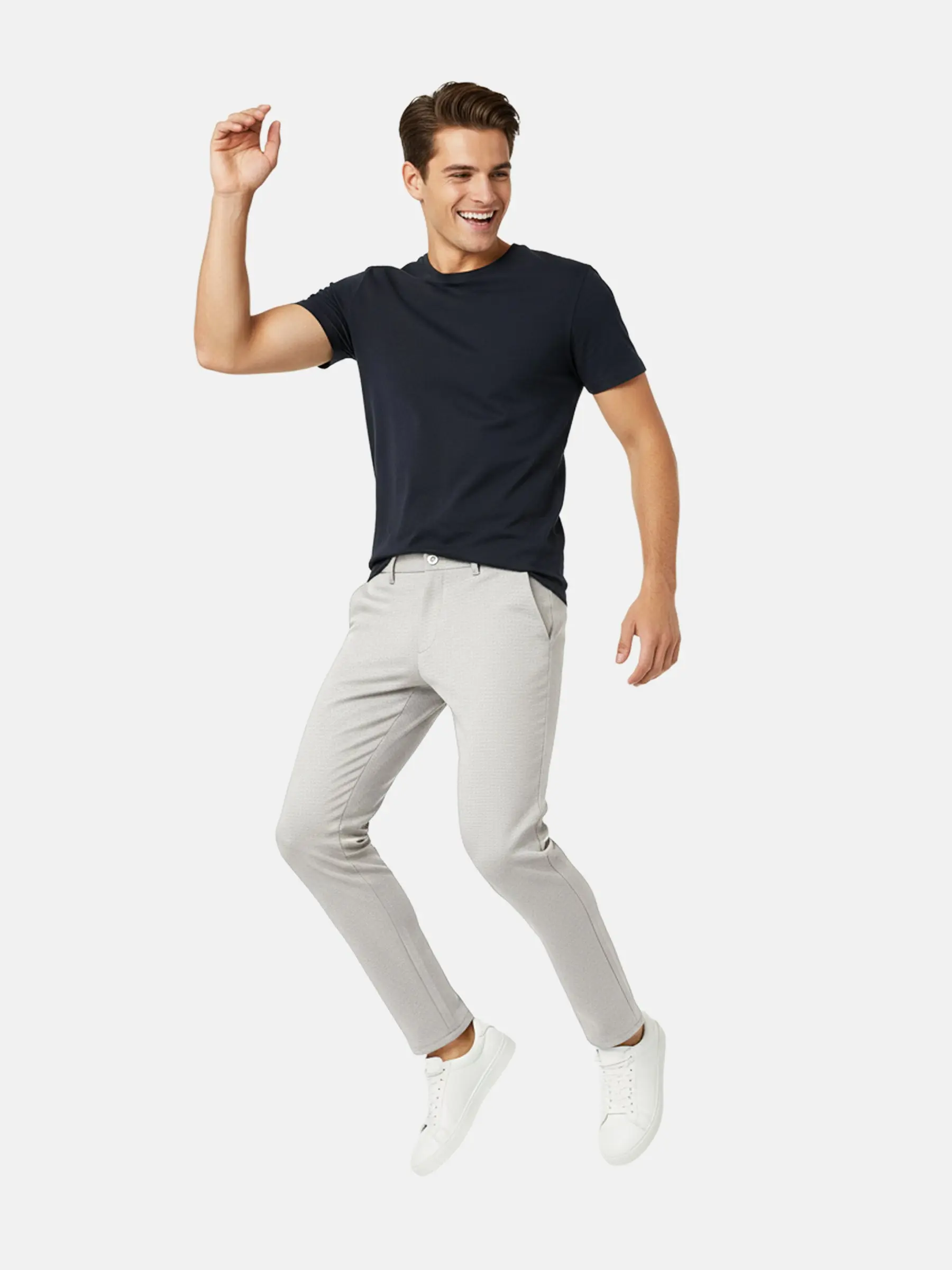 De Nuvin lichtgrijze broek - Image 3