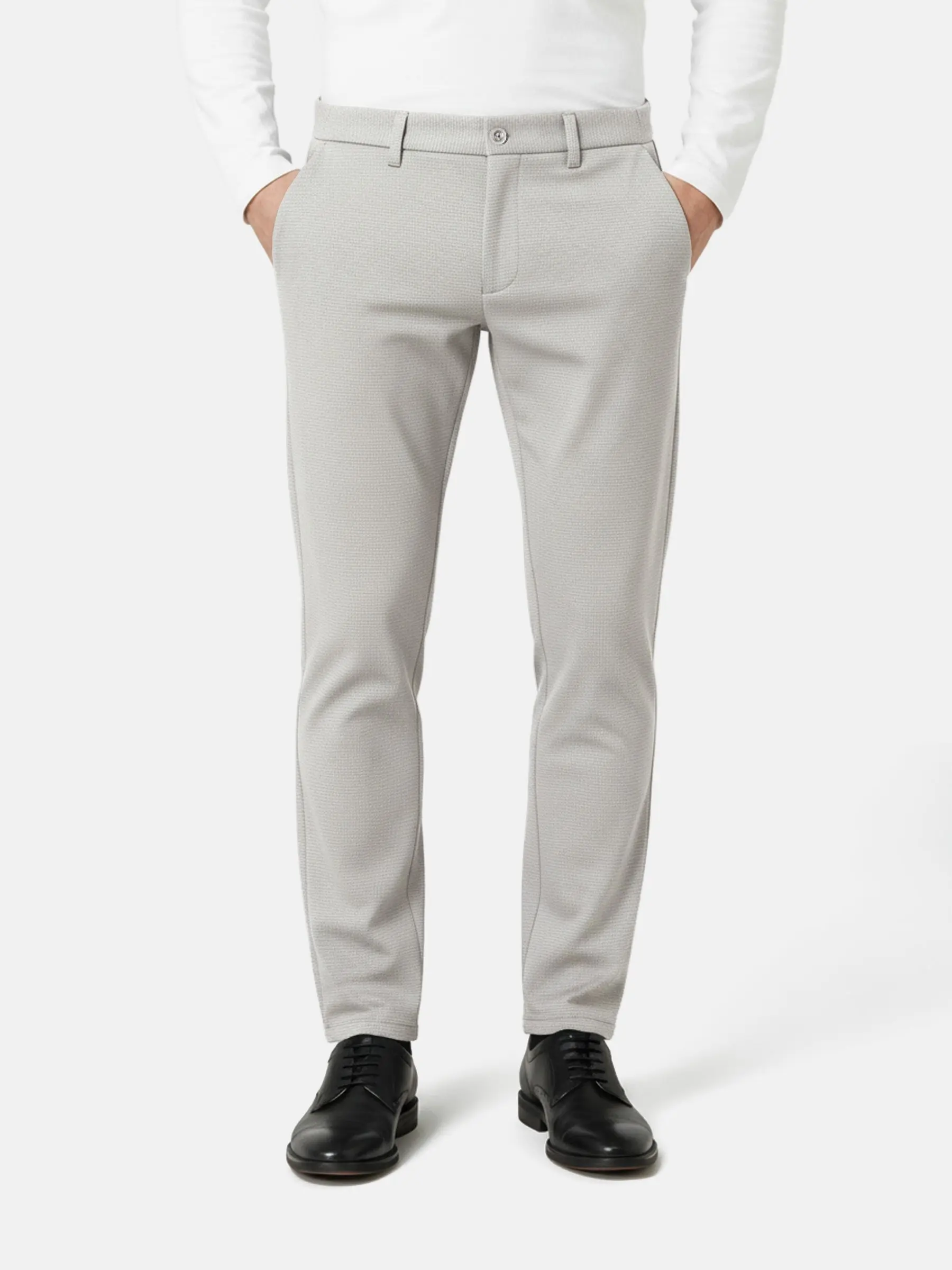 De Nuvin lichtgrijze broek - Image 4