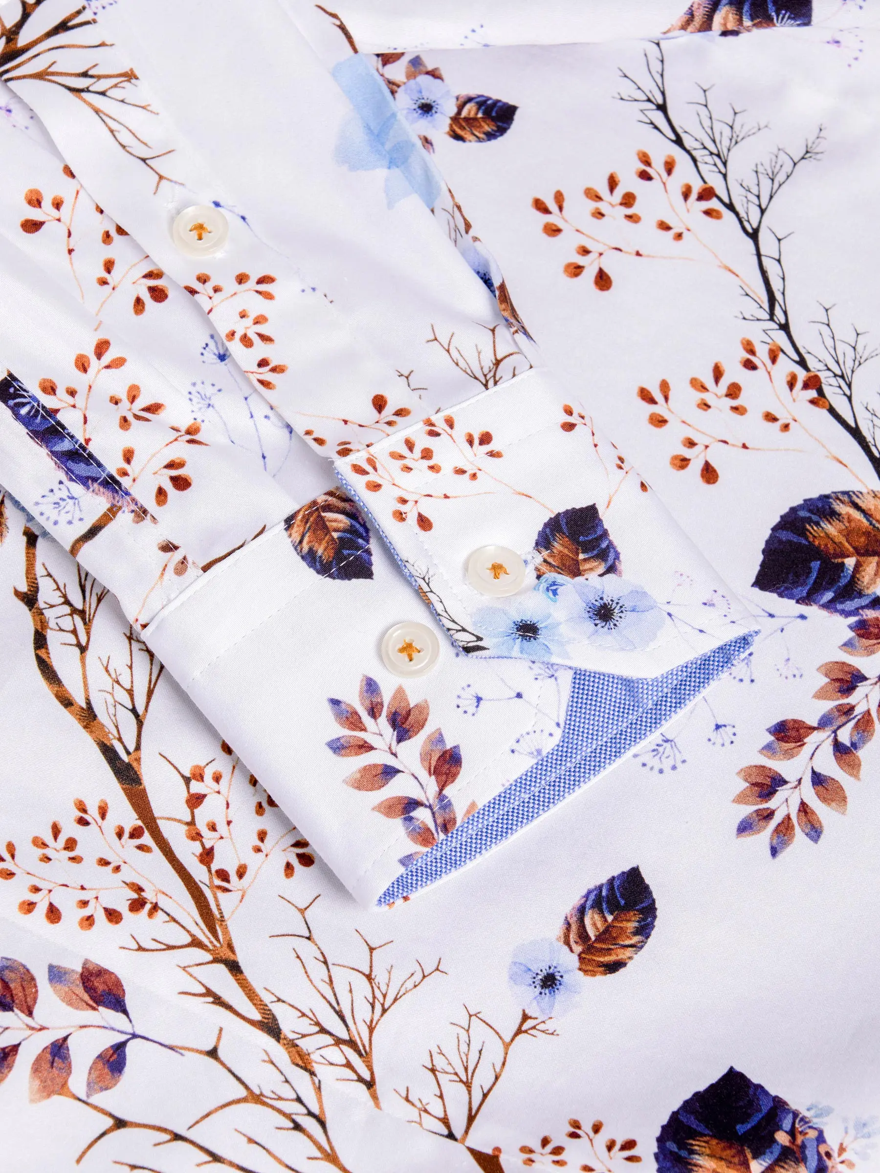 Het witte overhemd met bloemenprint van Rennes - Image 5