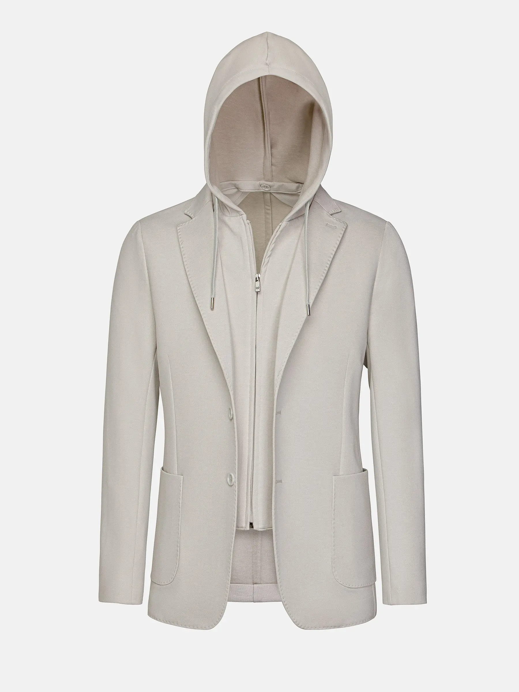 De Warren lichtgrijze blazer