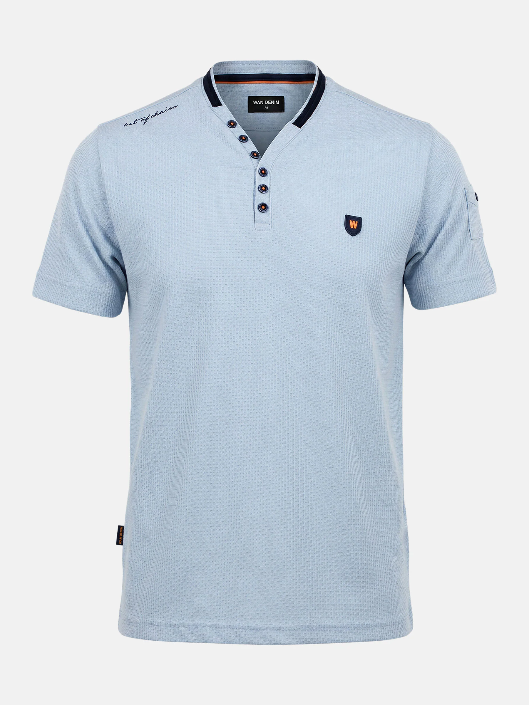 T-shirt 79667 Zentar Lichtblauw - Image 2